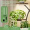 62-Inch Tall Tree-Shaped Indoor Plant Stand with 3-Head Full-Spectrum Grow Lights 8-Tier Corner Display Shelf
